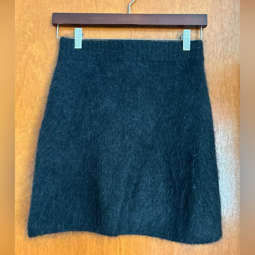 & other stories size small mohair black miniskirt